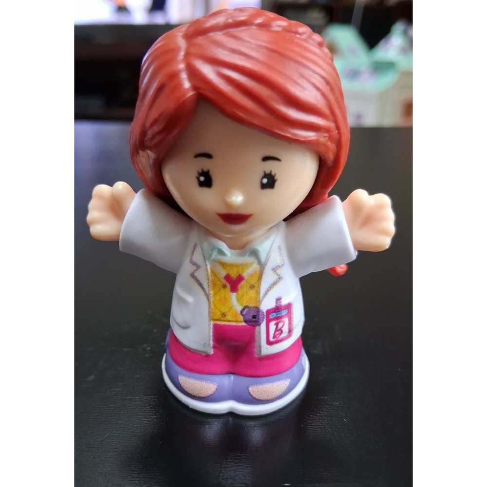 Fisher-Price Little People Figure - Barbie Female Doctor Woman With Lab Coat
